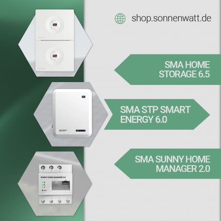Bausatz SMA STP SE 6.0 + SMA HM 2.0 + SMA Home Storage 6.5